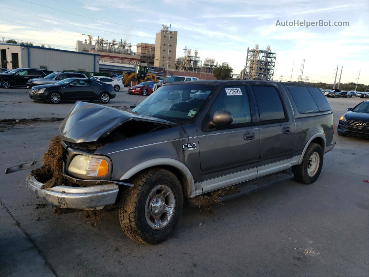 2003 Ford F150 Supercrew Gray vin: 1FTRW07L33KC61069