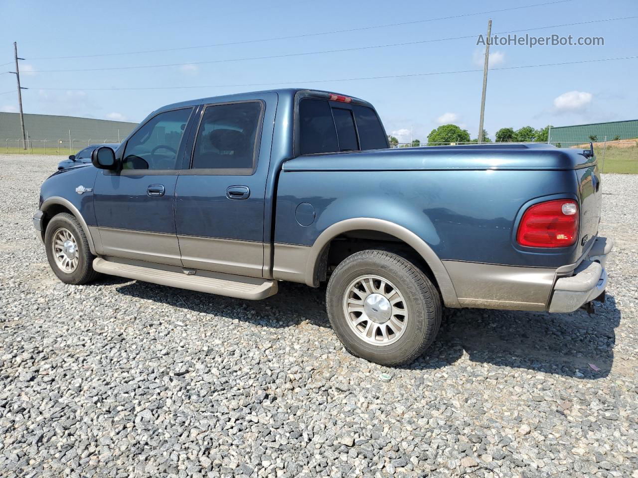 2001 Ford F150 Supercrew Blue vin: 1FTRW07L41KB33372