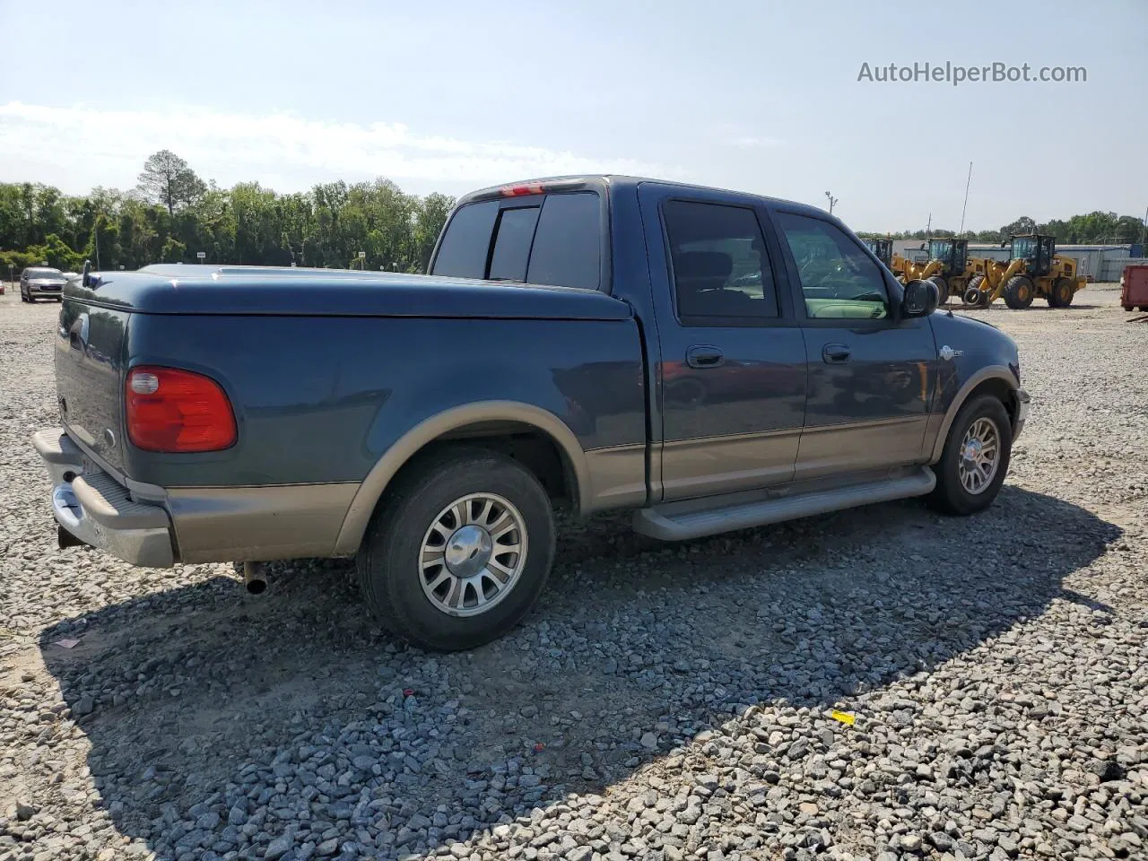 2001 Ford F150 Supercrew Blue vin: 1FTRW07L41KB33372