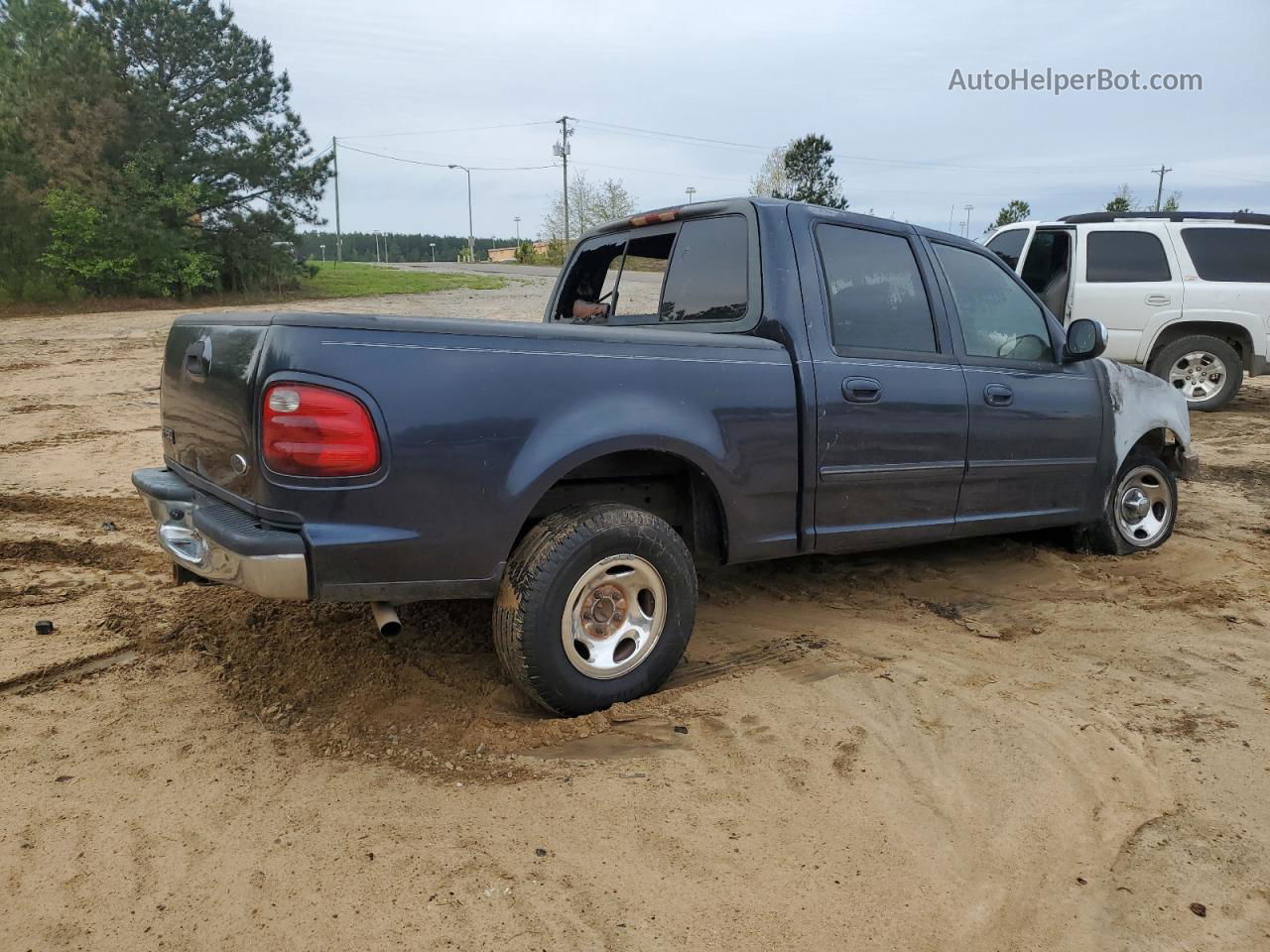 2001 Ford F150 Supercrew Синий vin: 1FTRW07L41KC61756