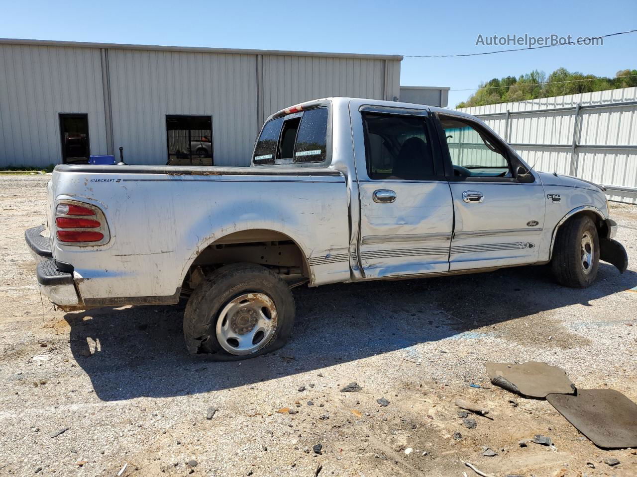 2001 Ford F150 Supercrew Silver vin: 1FTRW07L41KD78589