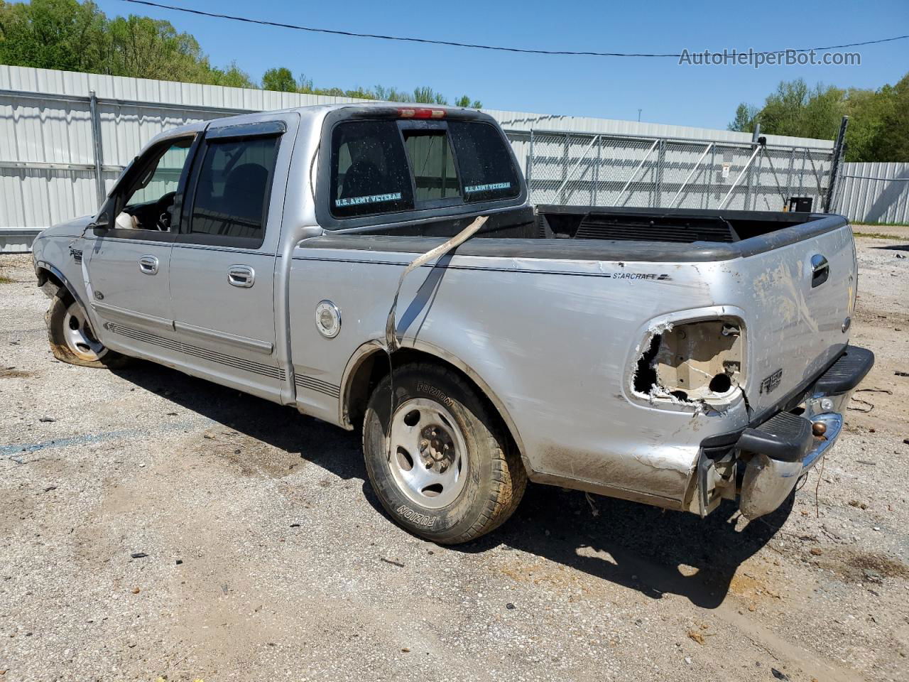 2001 Ford F150 Supercrew Silver vin: 1FTRW07L41KD78589