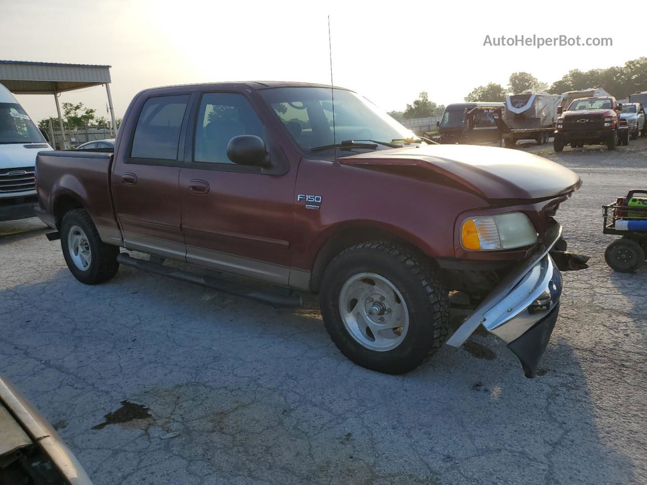 2003 Ford F150 Supercrew Red vin: 1FTRW07L43KB99374