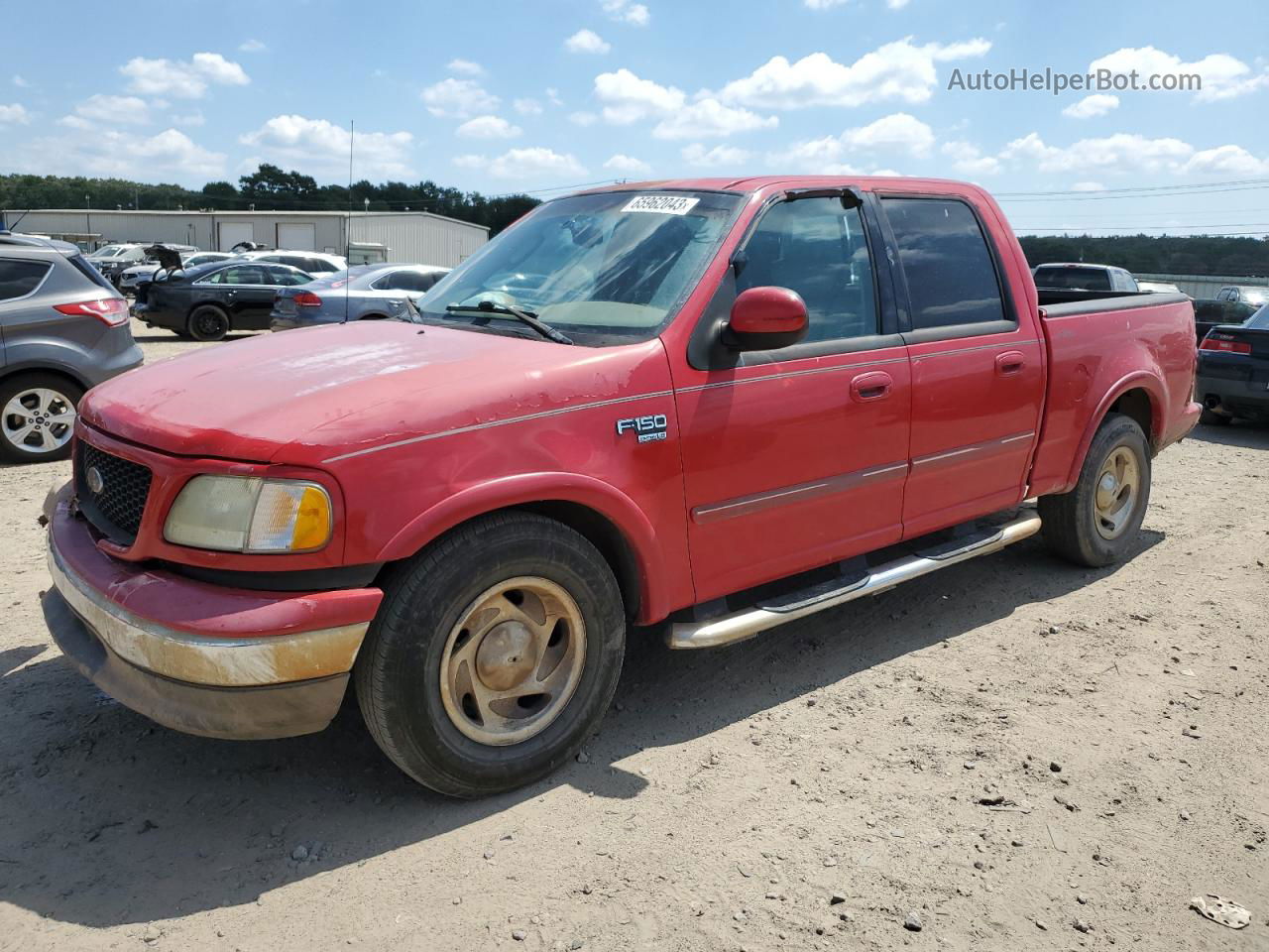 2003 Ford F150 Supercrew Red vin: 1FTRW07L43KD12174