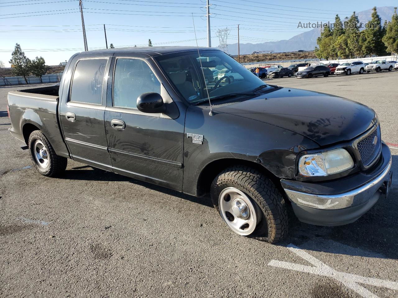 2003 Ford F150 Supercrew Black vin: 1FTRW07L53KB29690