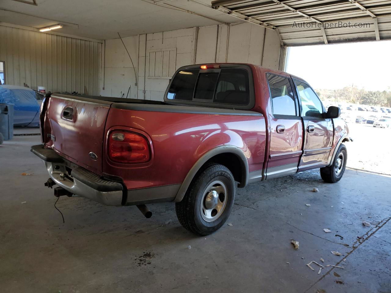 2003 Ford F150 Supercrew Burgundy vin: 1FTRW07L53KD04696