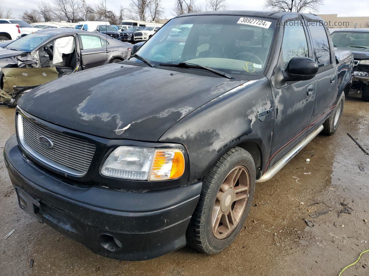 2001 Ford F150 Supercrew Black vin: 1FTRW07L61KA22192