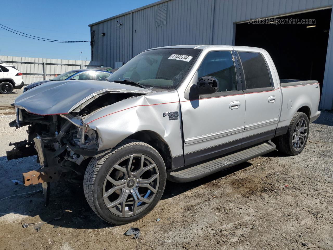 2001 Ford F150 Supercrew Silver vin: 1FTRW07L61KB86283