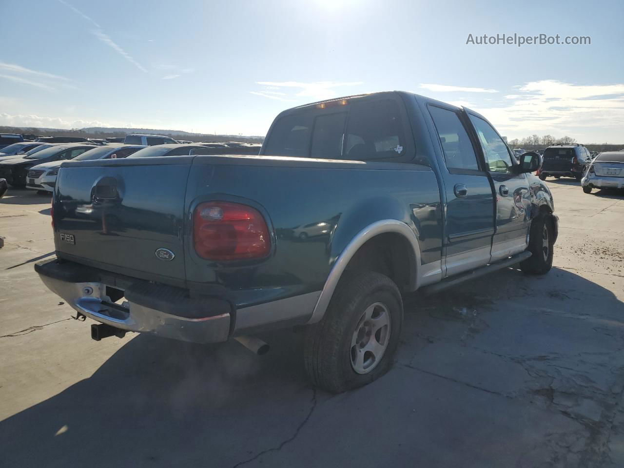 2001 Ford F150 Supercrew Green vin: 1FTRW07L61KD55816