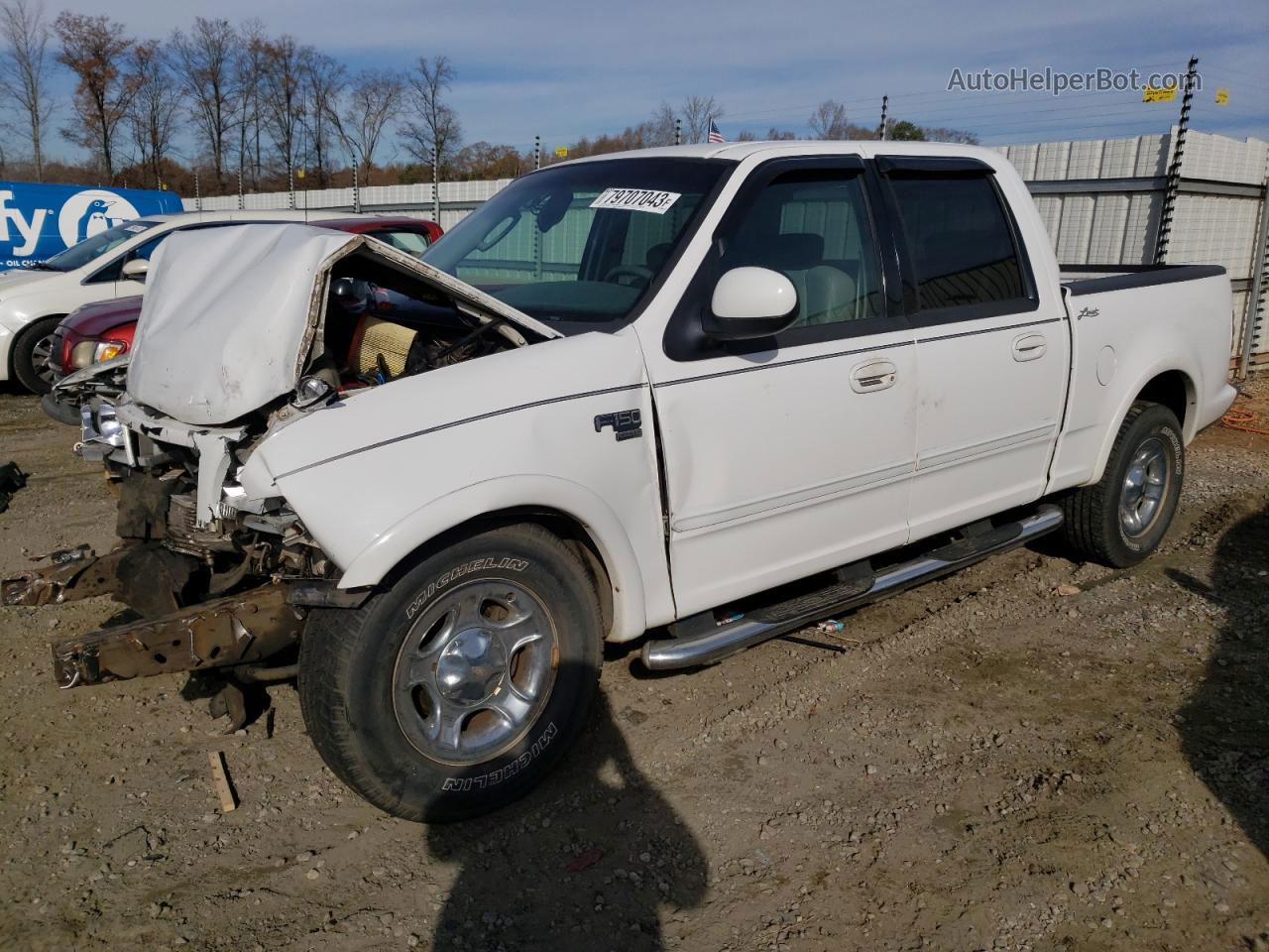 2003 Ford F150 Supercrew White vin: 1FTRW07L63KA81374