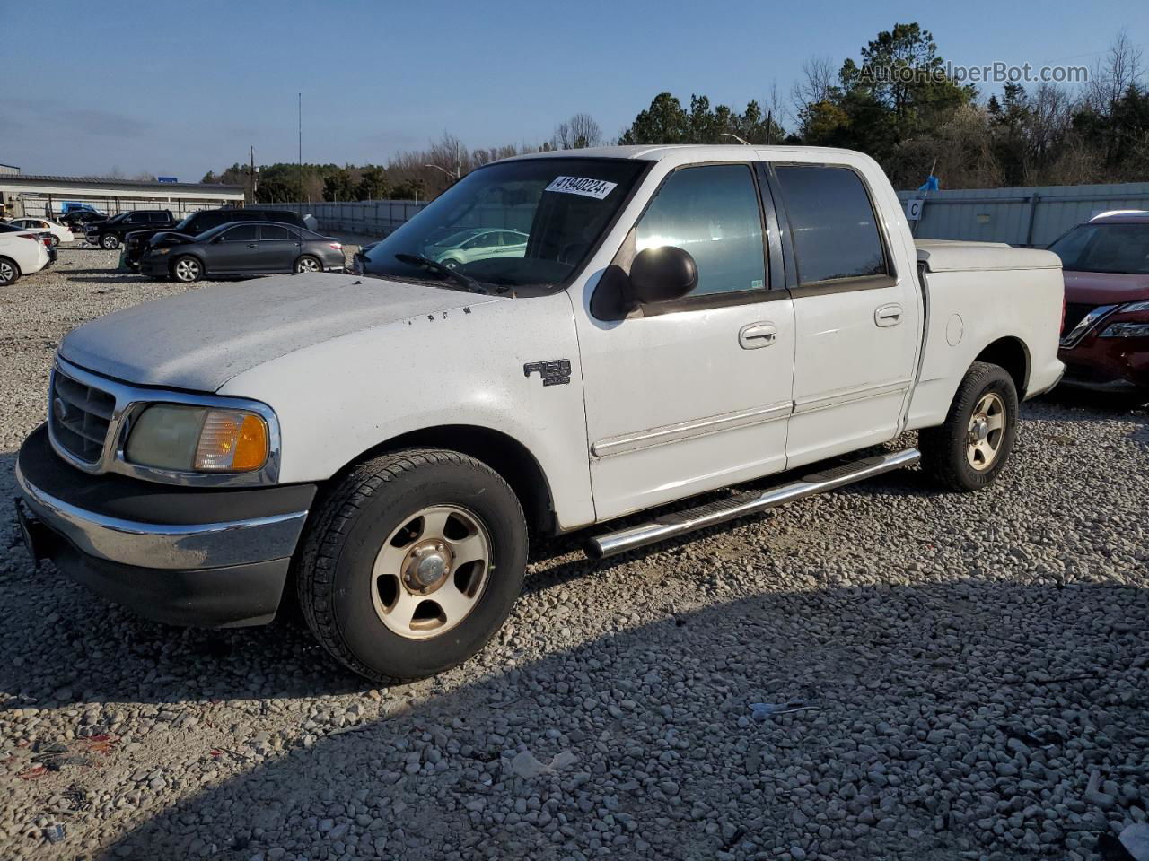 2003 Ford F150 Supercrew White vin: 1FTRW07L63KB19914