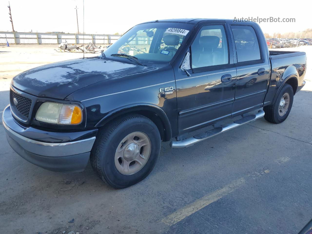 2003 Ford F150 Supercrew Black vin: 1FTRW07L63KD16226