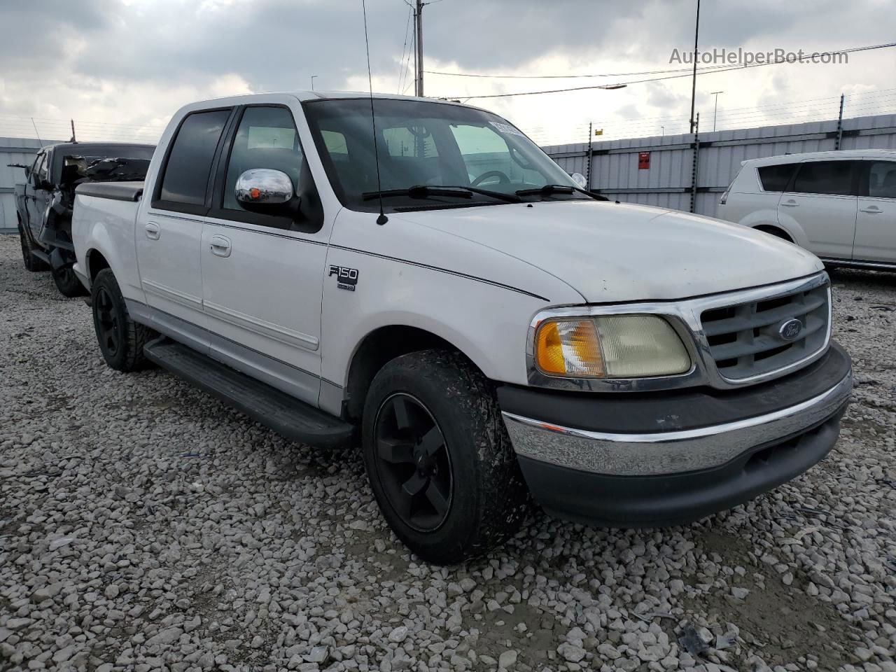 2001 Ford F150 Supercrew White vin: 1FTRW07L71KC34423