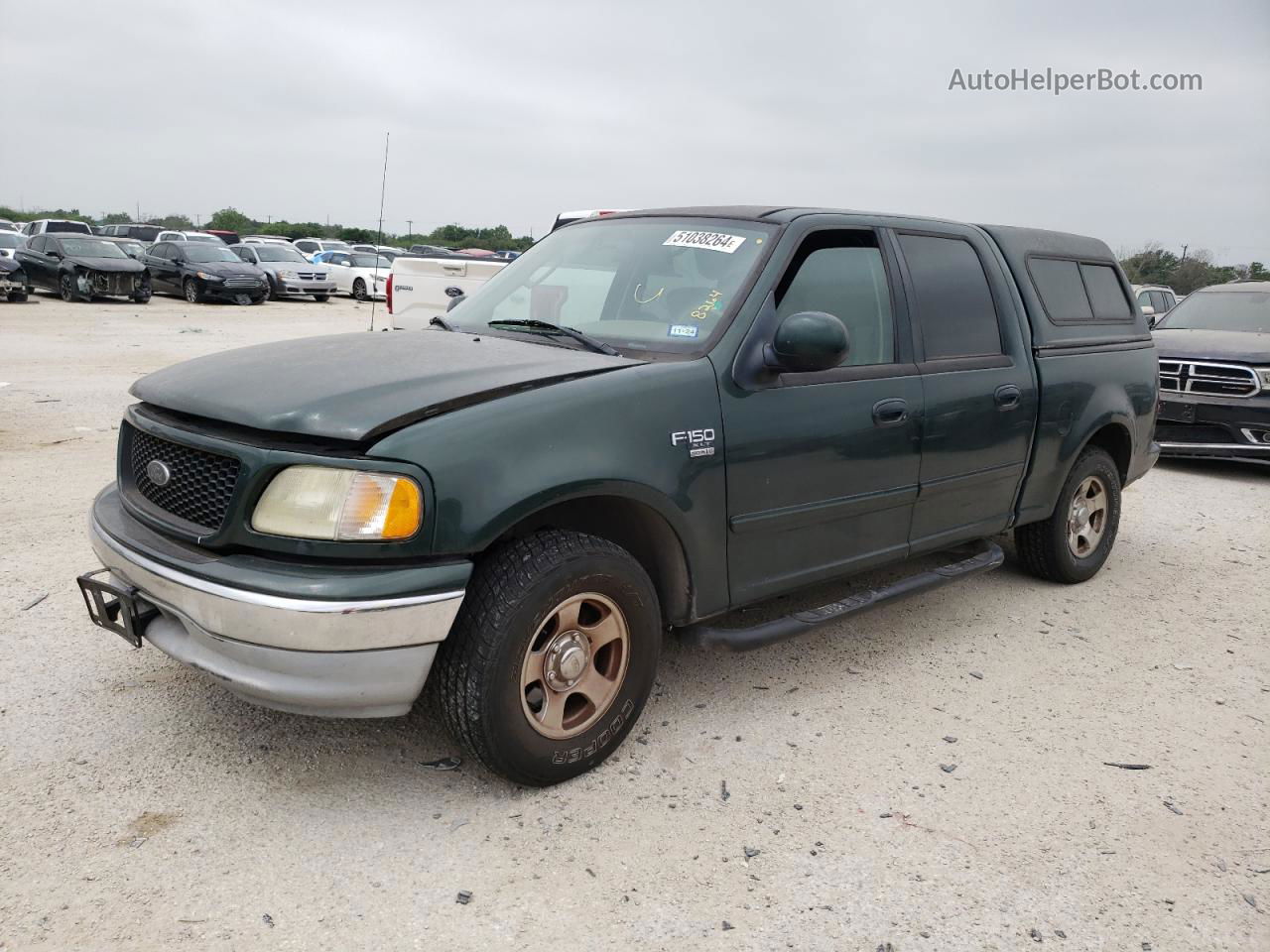 2003 Ford F150 Supercrew Green vin: 1FTRW07L73KD68125