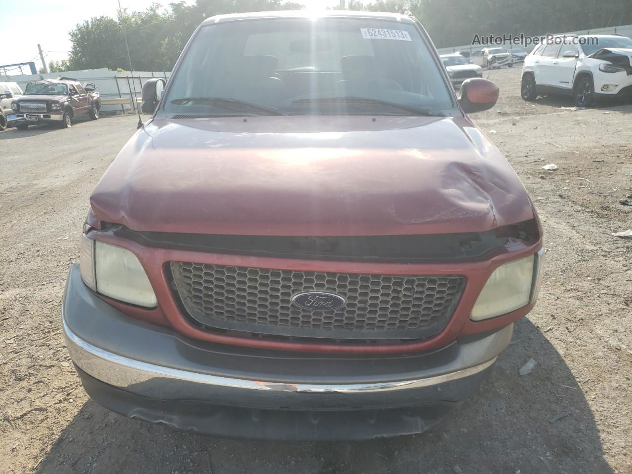 2003 Ford F150 Supercrew Red vin: 1FTRW07L73KD72336