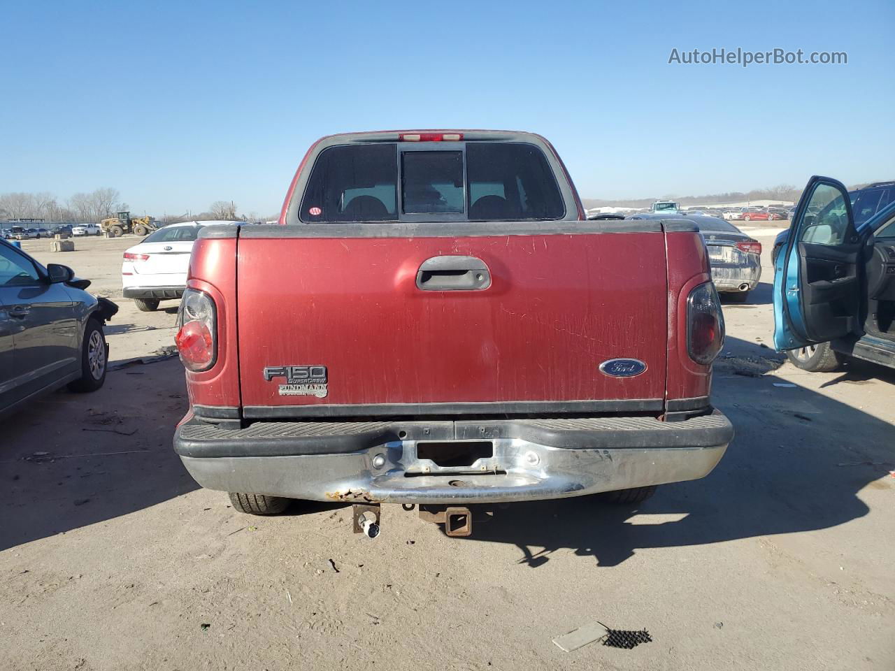 2001 Ford F150 Supercrew Red vin: 1FTRW07L81KD64985