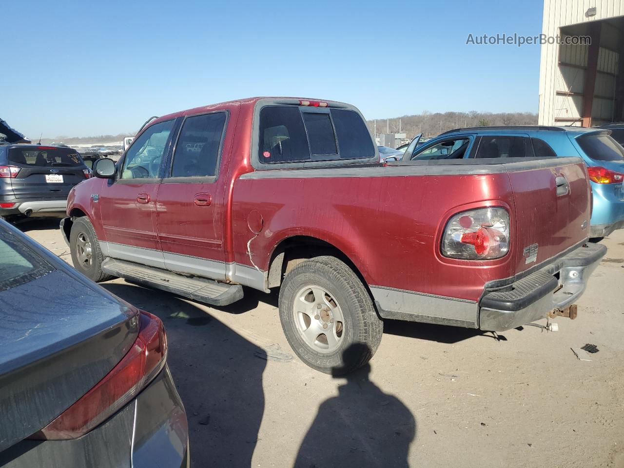 2001 Ford F150 Supercrew Red vin: 1FTRW07L81KD64985