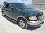 2001 Ford F150 Supercrew Green vin: 1FTRW07L81KF04548