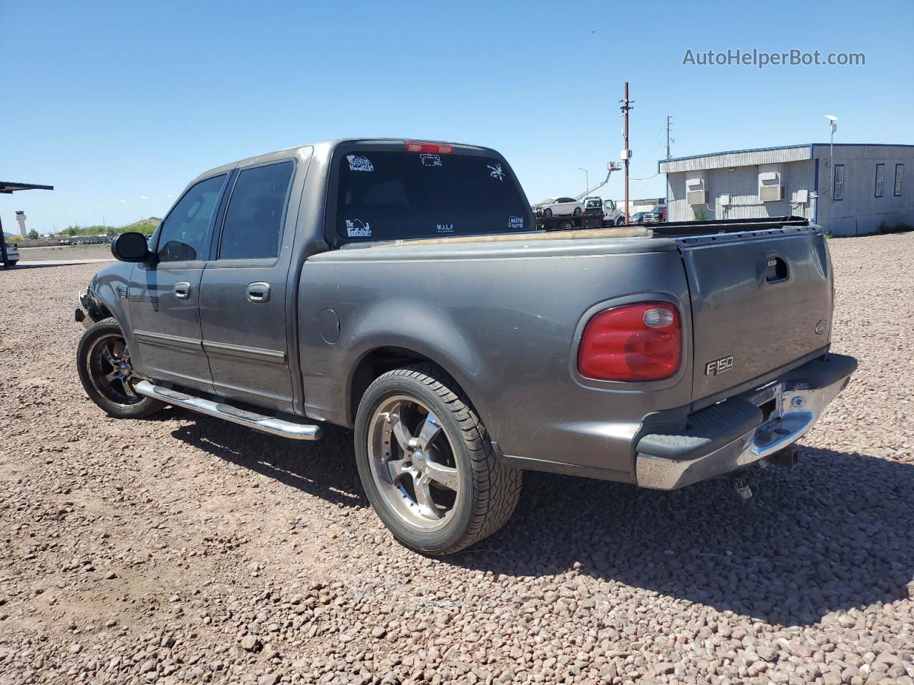 2003 Ford F150 Supercrew Gray vin: 1FTRW07L83KA66049