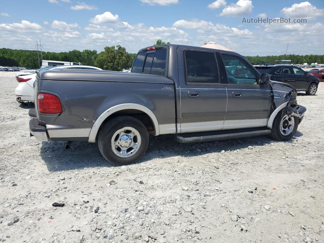 2003 Ford F150 Supercrew Gray vin: 1FTRW07L83KD28457