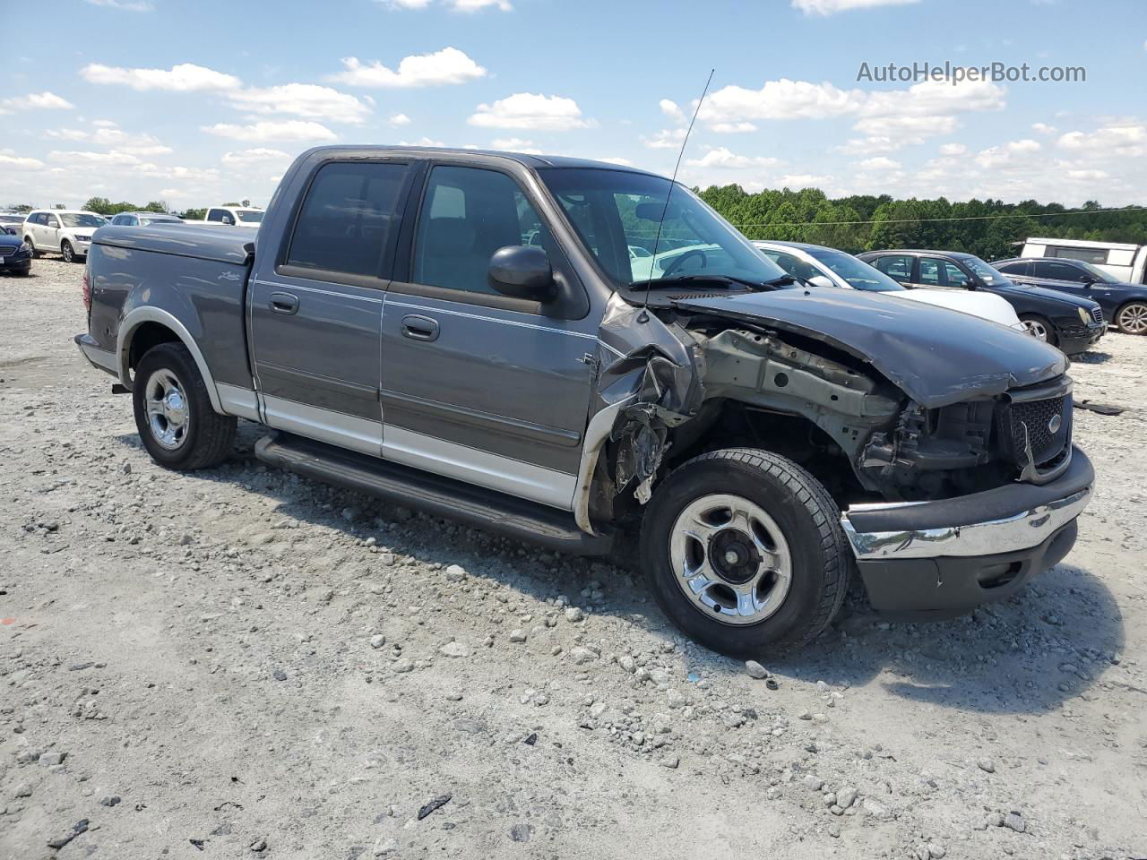 2003 Ford F150 Supercrew Gray vin: 1FTRW07L83KD28457