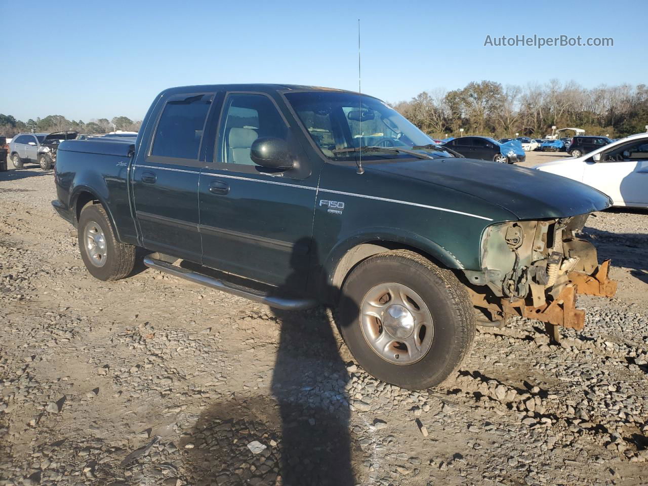 2003 Ford F150 Supercrew Green vin: 1FTRW07L83KD35229