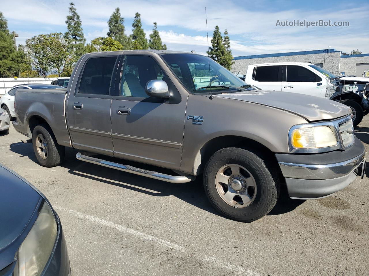 2001 Ford F150 Supercrew Tan vin: 1FTRW07L91KE52783