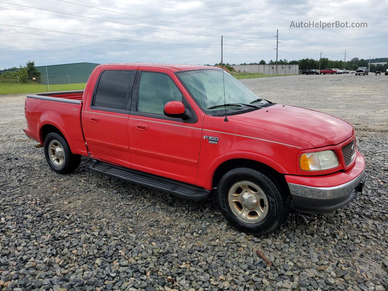 2003 Ford F150 Supercrew Red vin: 1FTRW07L93KA76217