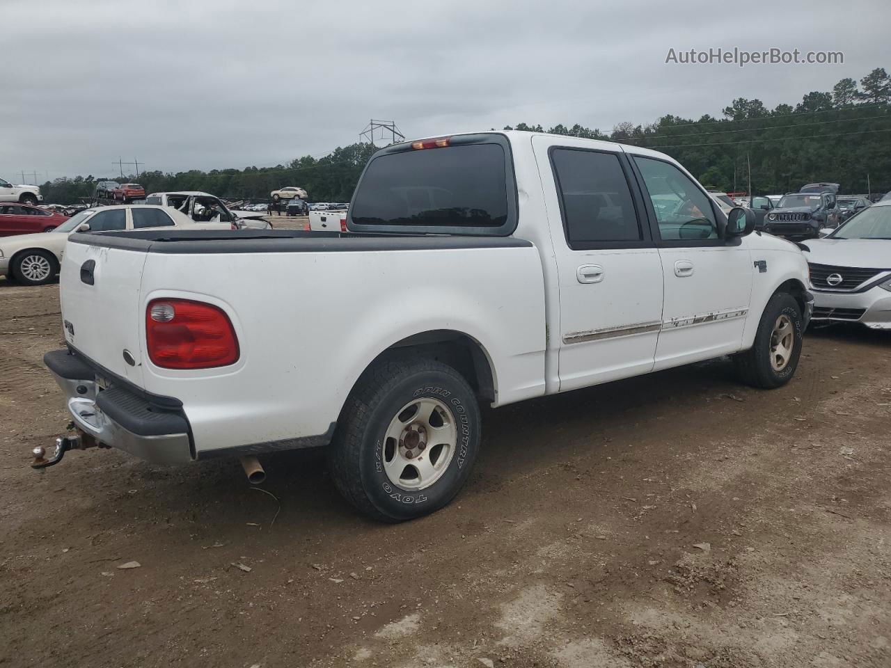 2003 Ford F150 Supercrew White vin: 1FTRW07L93KB52213