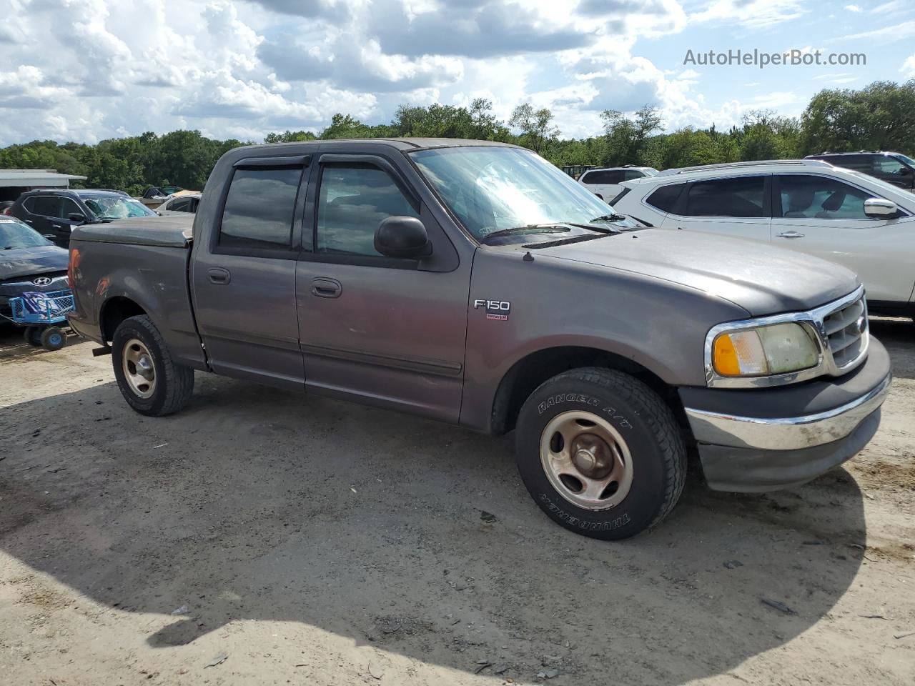 2003 Ford F150 Supercrew Gray vin: 1FTRW07L93KD33280