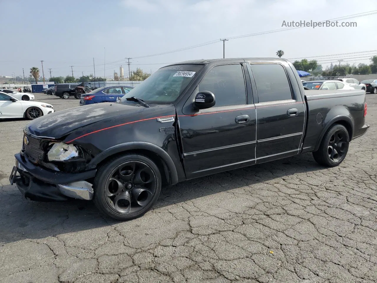 2001 Ford F150 Supercrew Black vin: 1FTRW07LX1KB66876