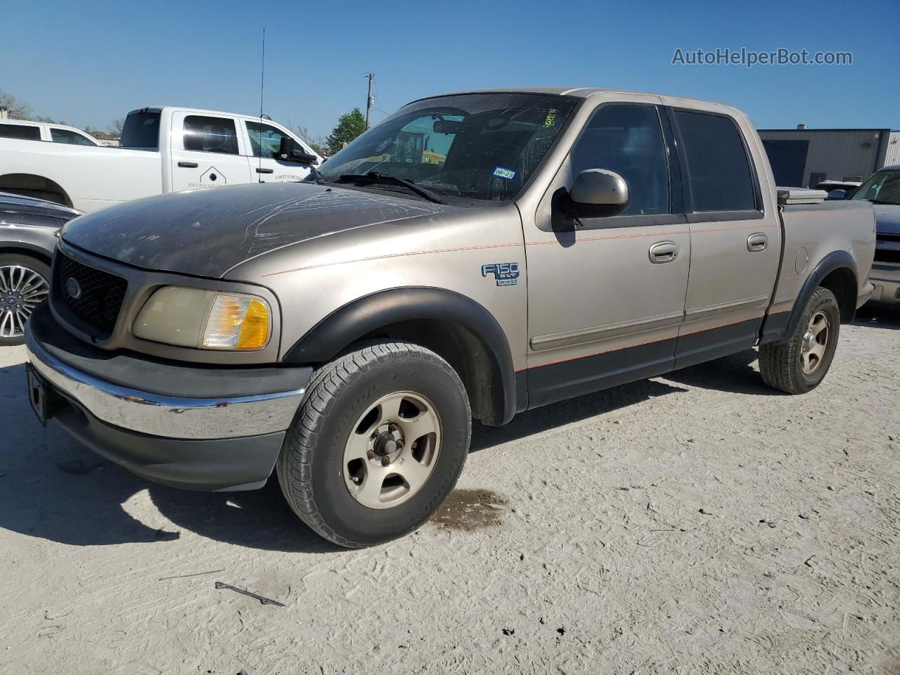 2001 Ford F150 Supercrew Tan vin: 1FTRW07W01KE49359