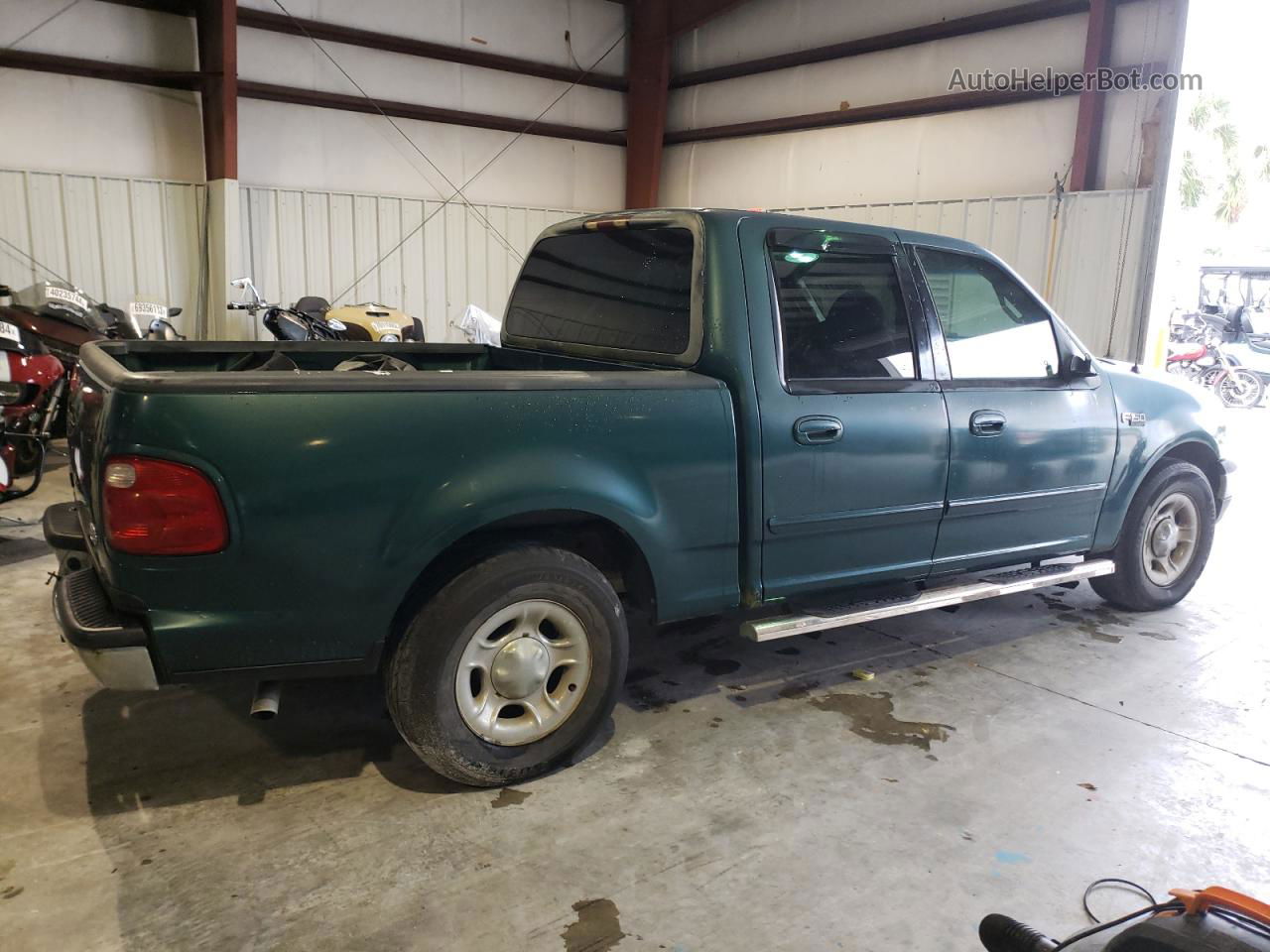 2001 Ford F150 Supercrew Green vin: 1FTRW07W11KD95375