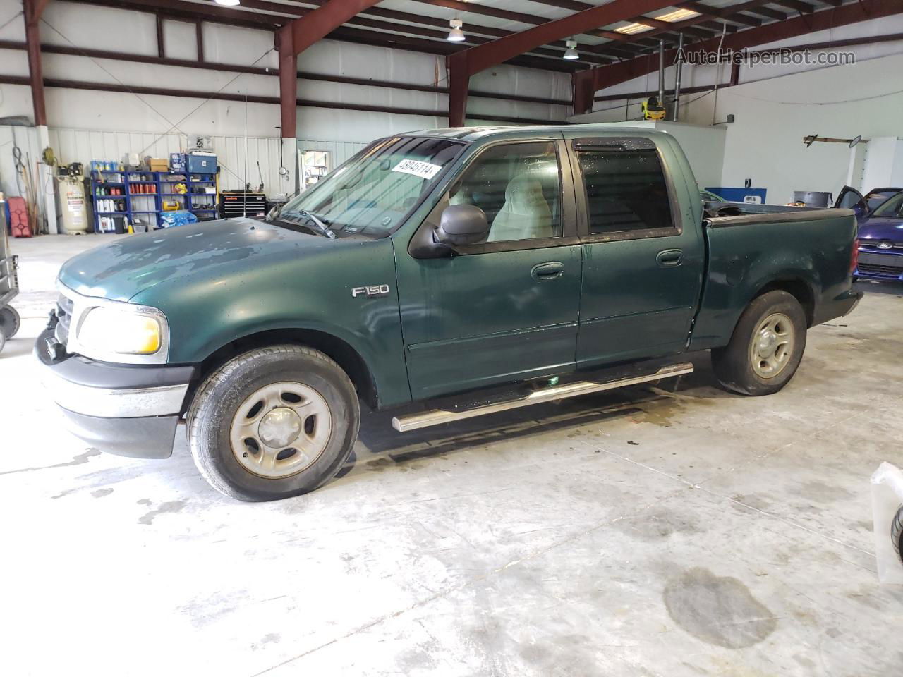 2001 Ford F150 Supercrew Green vin: 1FTRW07W11KD95375