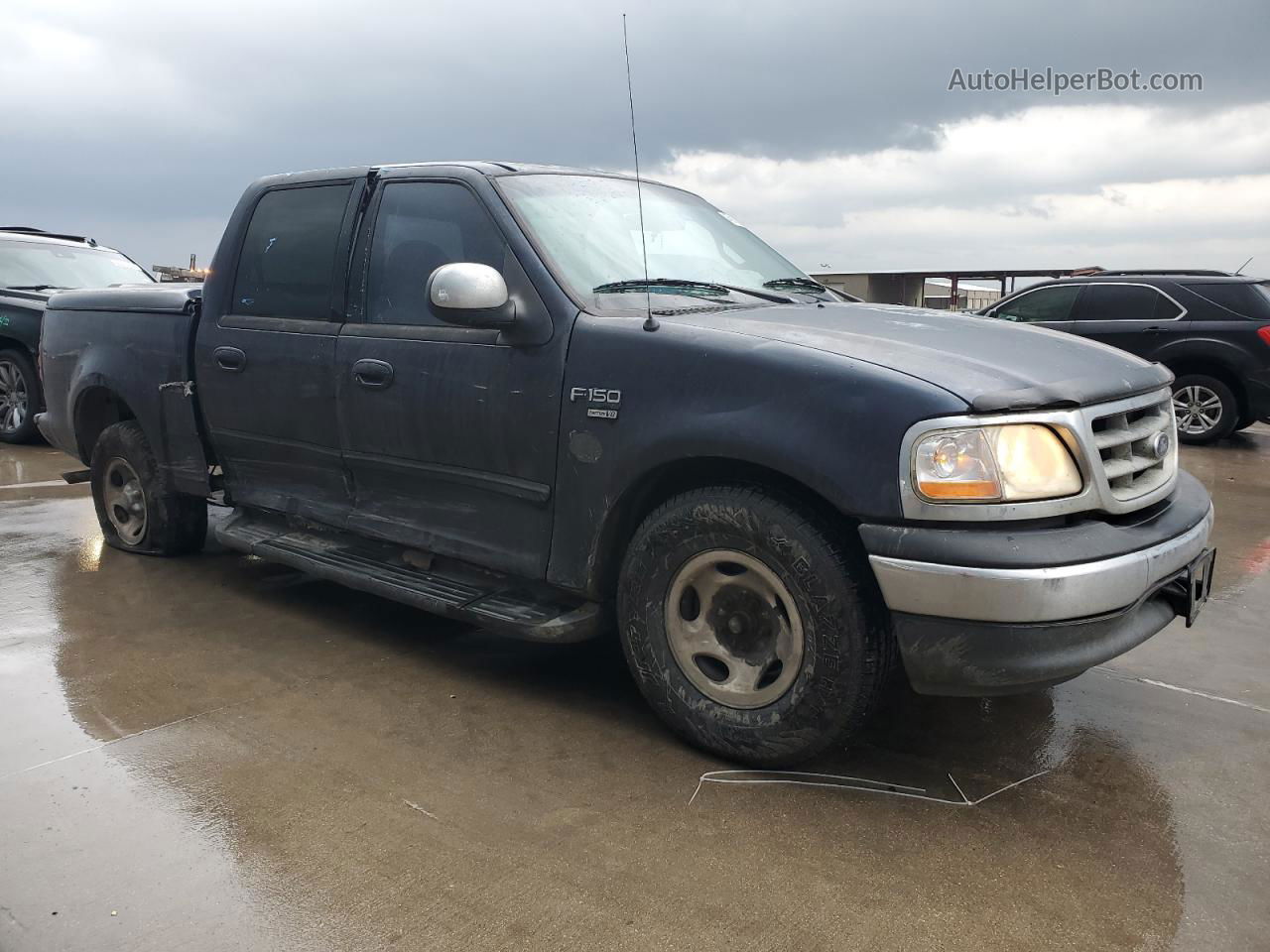 2001 Ford F150 Supercrew Gray vin: 1FTRW07W11KE02910