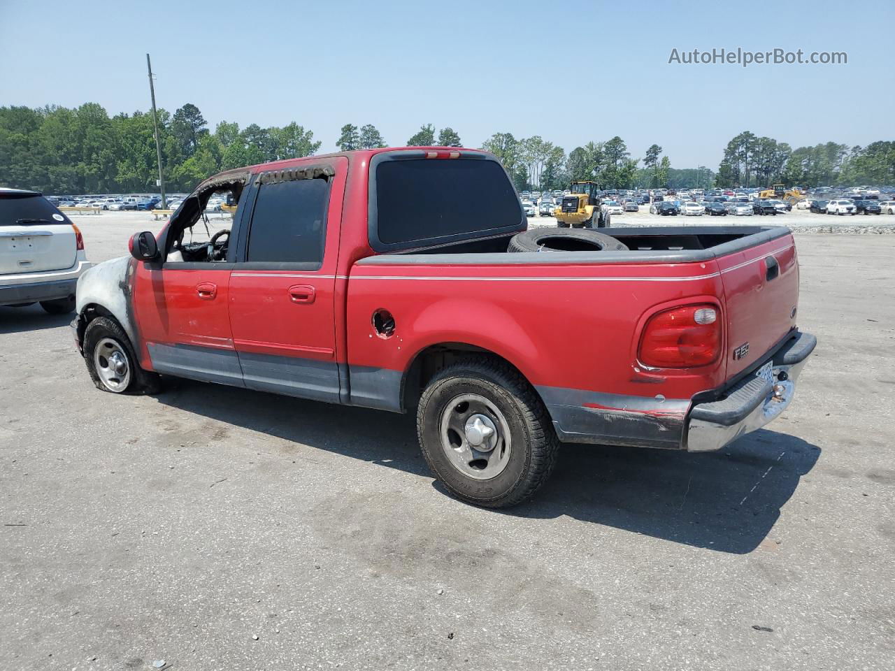 2001 Ford F150 Supercrew Красный vin: 1FTRW07W11KF89808