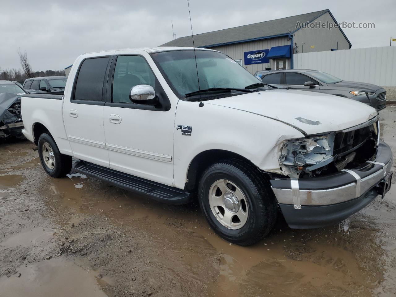 2001 Ford F150 Supercrew White vin: 1FTRW07W41KD77775