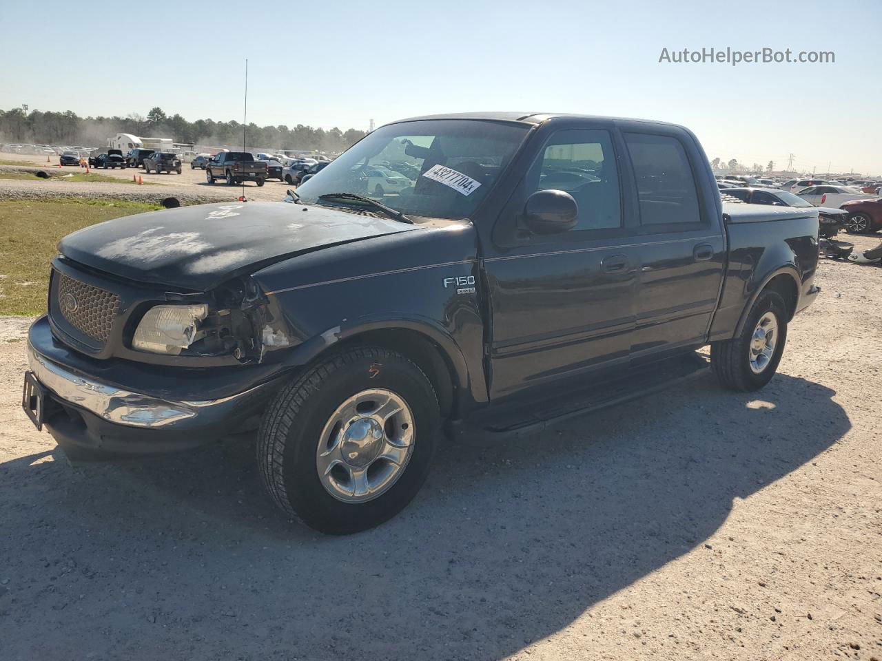 2001 Ford F150 Supercrew Black vin: 1FTRW07W41KE00987