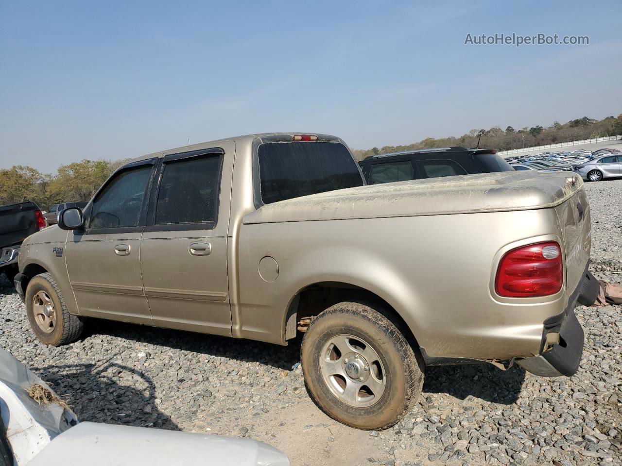 2001 Ford F150 Supercrew Tan vin: 1FTRW07W41KE43595