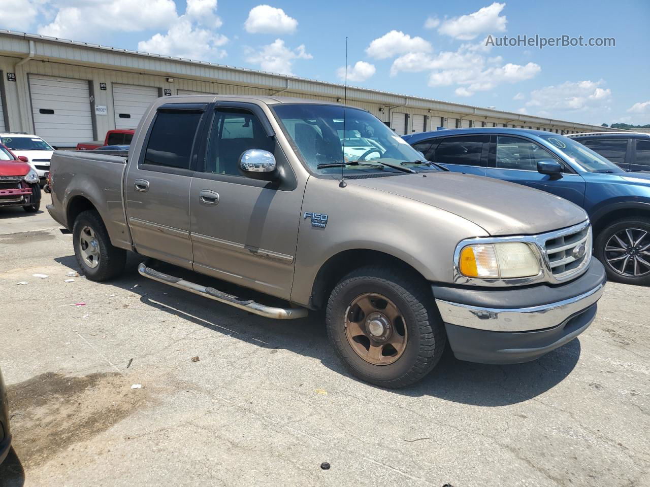 2001 Ford F150 Supercrew Tan vin: 1FTRW07W51KA09038