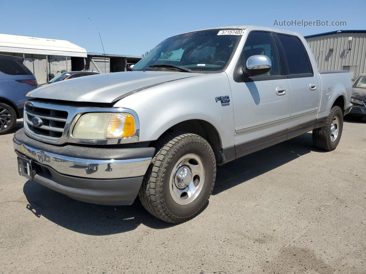 2001 Ford F150 Supercrew Серебряный vin: 1FTRW07W71KB84617