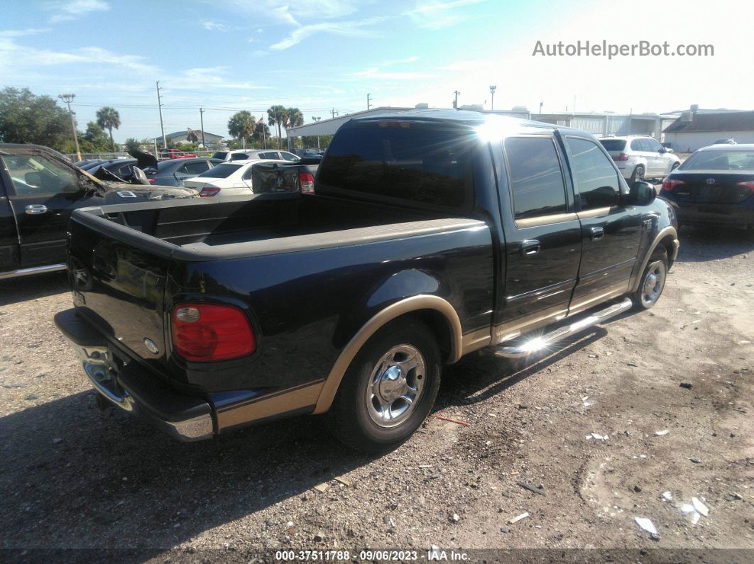 2001 Ford F-150 Supercrew Xlt/lariat Blue vin: 1FTRW07W71KD82520