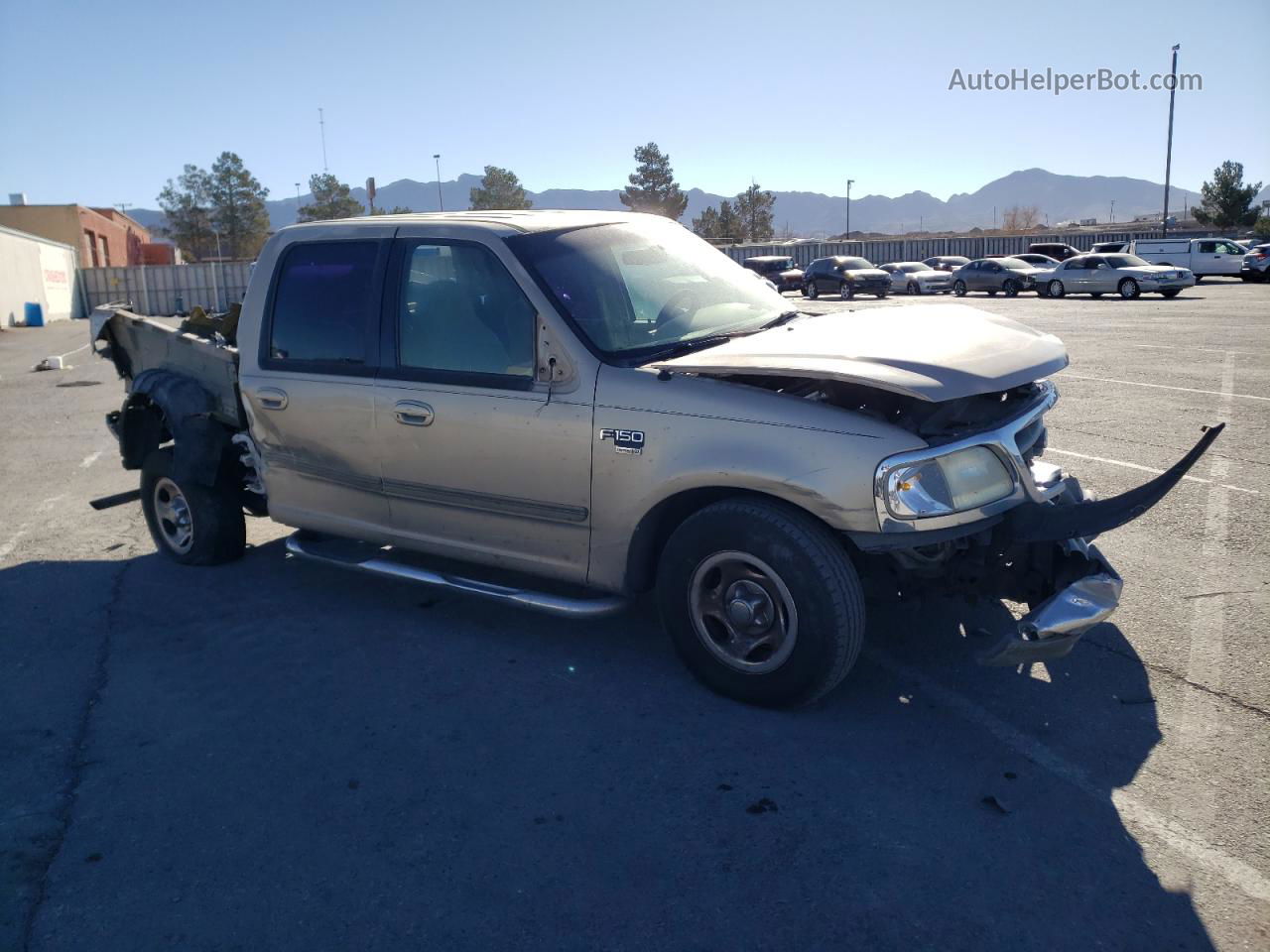 2001 Ford F150 Supercrew Tan vin: 1FTRW07W81KD86303