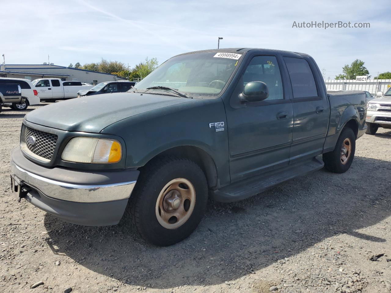 2001 Ford F150 Supercrew Green vin: 1FTRW07W91KB16979