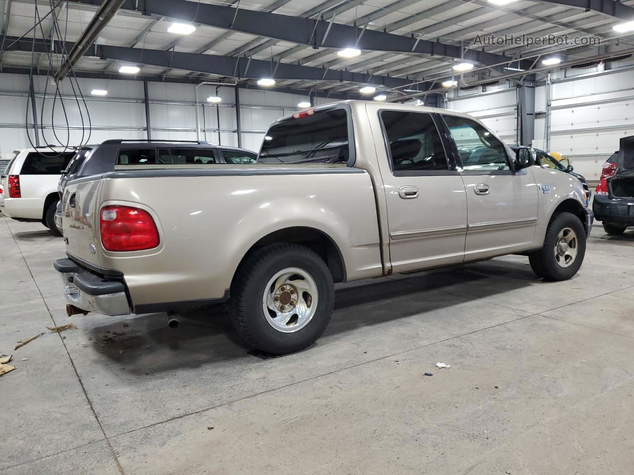 2001 Ford F150 Supercrew Tan vin: 1FTRW07W91KB55068