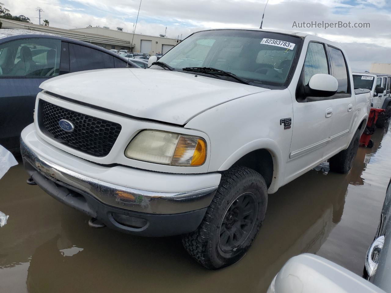 2003 Ford F150 Supercrew White vin: 1FTRW08603KB16631