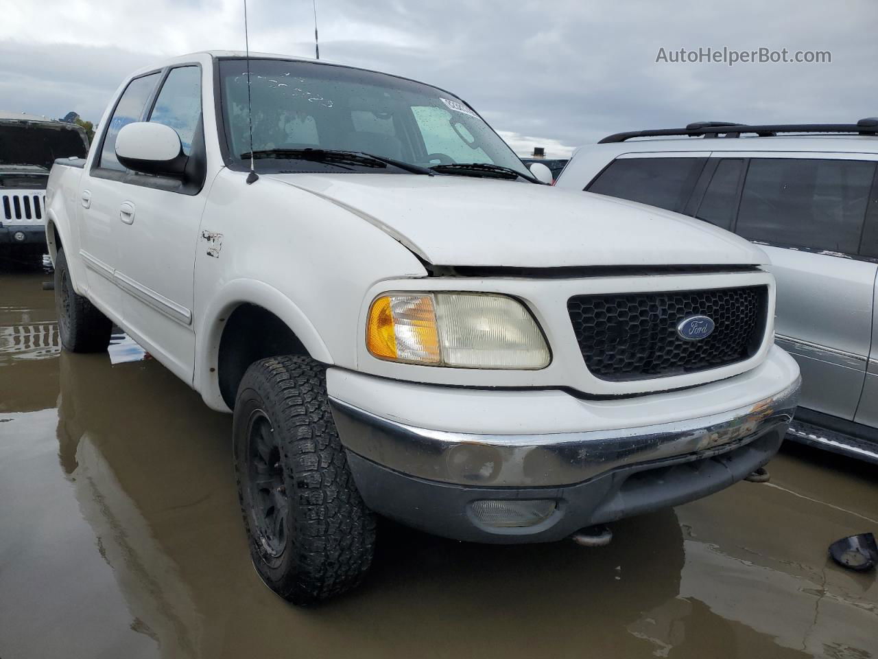 2003 Ford F150 Supercrew White vin: 1FTRW08603KB16631