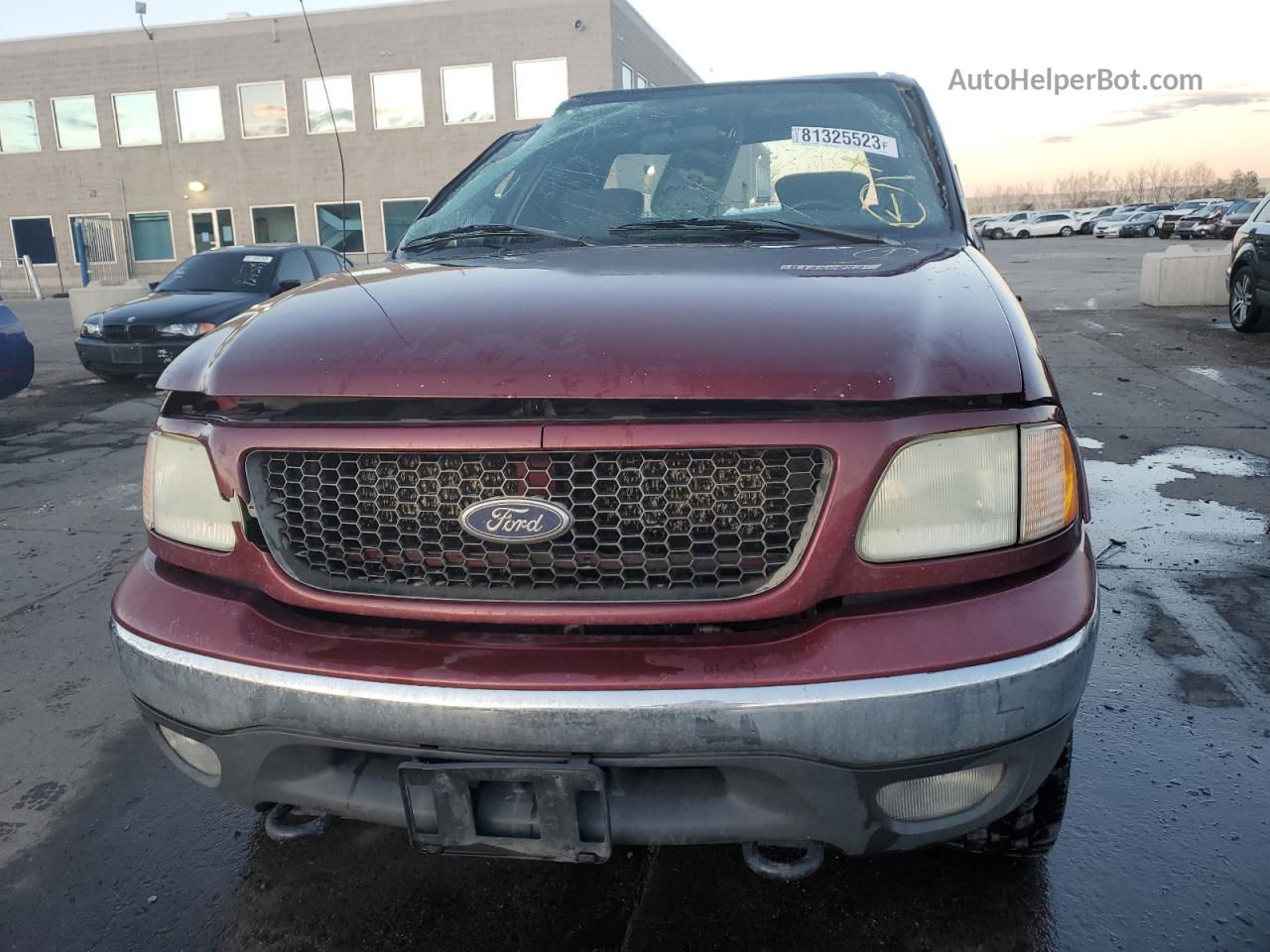 2003 Ford F150 Supercrew Burgundy vin: 1FTRW08623KB95073