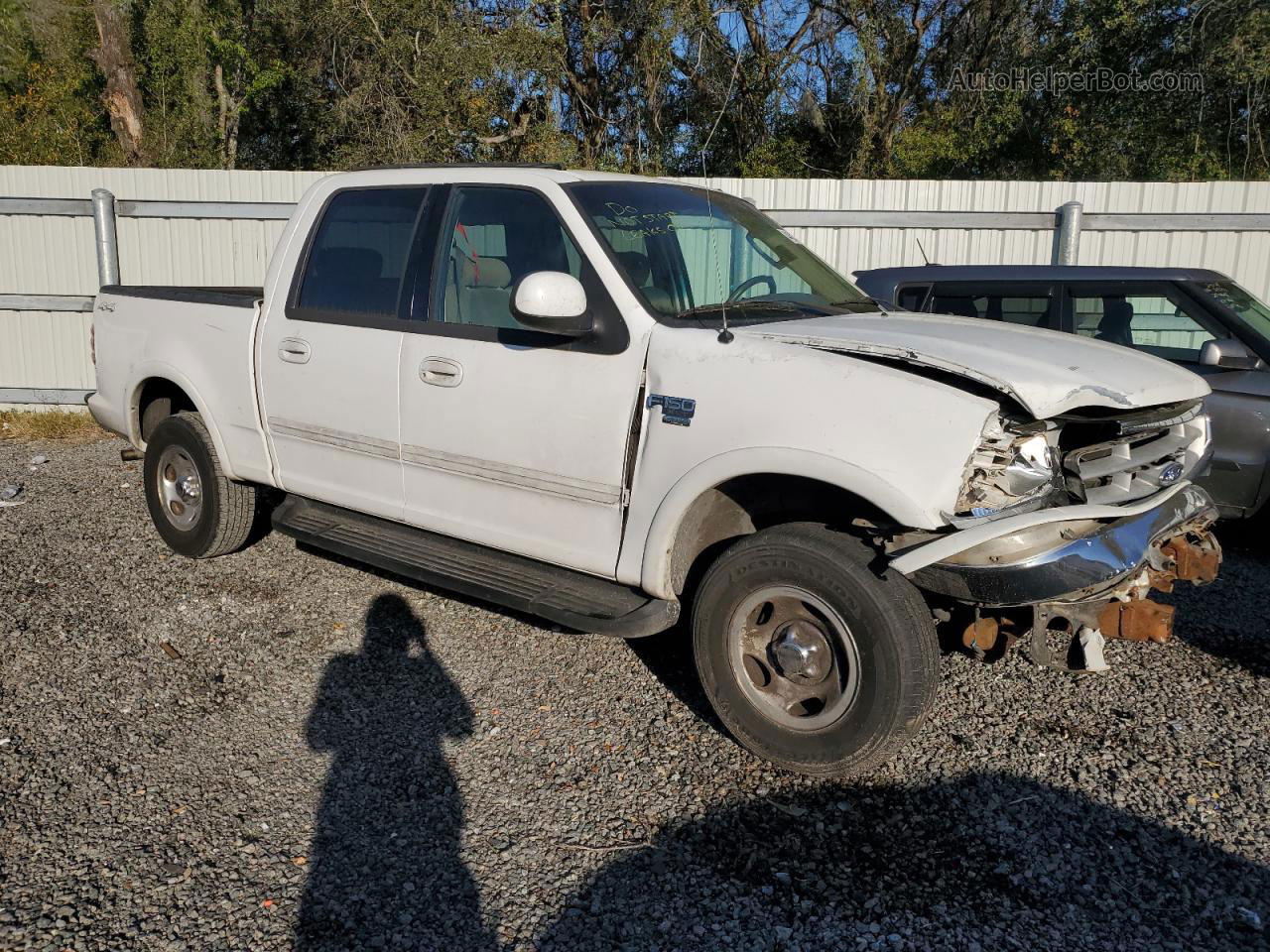 2003 Ford F150 Supercrew White vin: 1FTRW08673KC82046