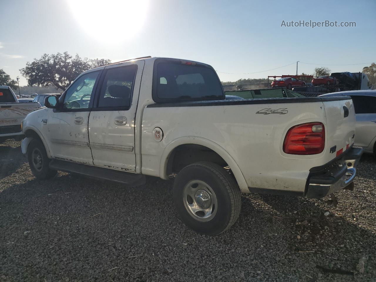 2003 Ford F150 Supercrew White vin: 1FTRW08673KC82046